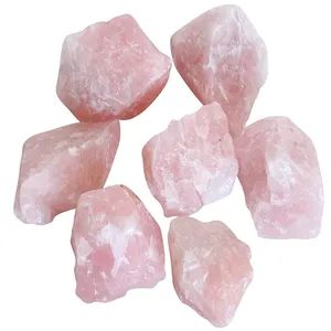 Cristales de Cuarzo Rosa Natural de Primera Calidad, Piezas Grandes para Sanación con Cristales Reiki y Decoración del Hogar, Piedra de 1 kg a 3 kg - Product Image 4