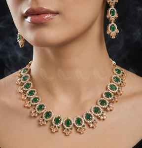 Ensemble de bijoux de mariage de luxe en quartz plaqué or pour femmes, avec accessoires de fiançailles et de fête pour les mariées - Product Image 2