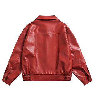 Chaquetas de Cuero Sintético de Poliuretano para Mujer y Hombre, Estilo Motero, Ropa Deportiva al por Mayor 2026 - Product Image 2