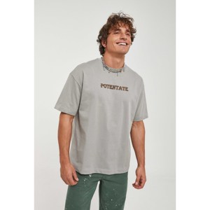 Oversize Unisex cotone t-shirt Pontate uomo essenziale abbigliamento Basic - Product Image 3