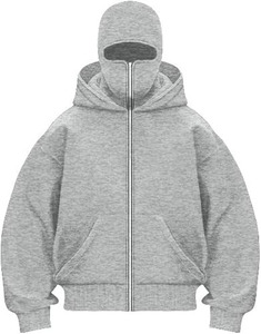 2026 Custom Gray Balaclava Waterproof Windproof Softshell Insulated Ski Hoodie with Seams for Snowboard Outdoor Use - Product Image 1