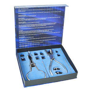 Kit de Digue Dentaire en Caoutchouc - Pince à Digue Manuelle en Acier Inoxydable de Qualité Médicale Réutilisable, Pince à Perforer 2026 - Product Image 1