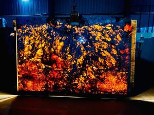 Caravelas Gold Luxury Polished Stone <b>Big</b> Slab for Modern Apartment Applications - Product Image 4