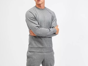 ชุดวอร์มลำลองของผู้ชายเสื้อกันหนาวคอกลมแบบสวมหัวโลโก้ได้ตามต้องการ - Product Image 4