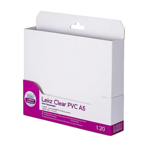 Leitz Clear PVC A5 Soft <b>Pocket</b> <b>Folder</b> 0.2mm Textured Eyelet Colorless - Product Image 2