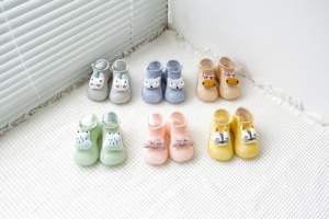 Chaussons-chaussettes antidérapants en coton tricoté pour bébés garçons et filles, motif animaux de dessin animé, pour premiers <span class=keywords><strong>pas</strong></span>, 0-24 mois - Product Image 2