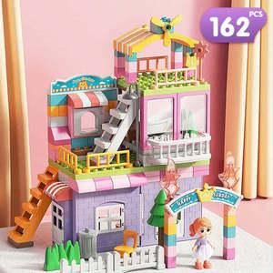 Girl's DIY Construction Toy Plastic ABS Moc <b>Building</b> <b>Blocks</b> Set for Ages 5 to 7 Years - Product Image 5
