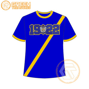T-shirt de sororité Sigma Gamma Rho pour femmes en gros, 100% coton jersey, respirant, anti-froissement, séchage rapide, col rond - Product Image 6