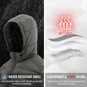 Chaqueta Acolchada de Alta Calidad OEM para Hombre, con Capucha, Cálida para Invierno, Talla Grande, Cierre Completo, Chaqueta de Plumón para Hombre, Personalizable con Logotipo - Product Image 3