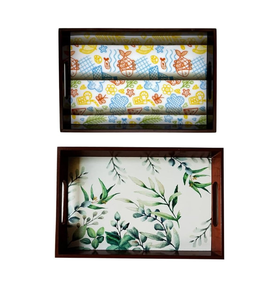 Bandeja con estampado de madera de mejor estilo, diseño personalizado, accesorio para servir alimentos y aperitivos, aspecto de diseñador al costo más bajo - Product Image 6