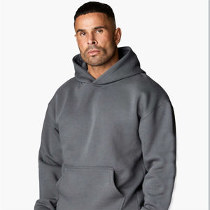 Conjunto Deportivo de Dos Piezas de Alta Calidad, Sudadera Lisa para Hombre, 100% Algodón de Felpa, Conjunto Deportivo con Capucha Extra Grande Personalizado para Hombre - Product Image 6