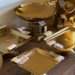 Grand bol en métal de forme carrée, bol en acier inoxydable, bol de service pour aliments, vaisselle, fait à la main, écologique, style américain, vente bon marché - Product Image 1