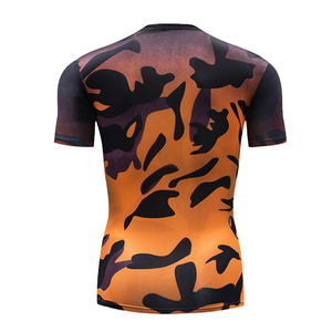 Mma Rashguard – chemises de Compression personnalisées à manches courtes pour hommes, protection contre les éruptions cutanées - Product Image 6