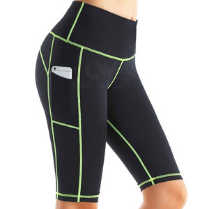 Scrunch Booty Shorts Verano Por encargo Casual para Mujeres Transpirable Liso Teñido 100% Algodón Alta Calidad al por mayor - Product Image 2