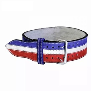 New Custom Blue Grey Black Multi Colors 4.0Cm Double Pin Buckle Full Printing Wash Color Distressed Casual Belt Men - Product Image 5