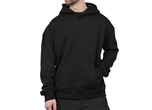 Vente flash : sweat à capuche pour homme en coton 100% avec motif de dessin animé, coupe ample, polaire premium, respirant, imperméable, épaules tombantes - Product Image 3