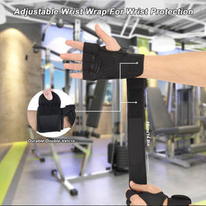 Guantes de entrenamiento de protección de palma completa con absorción de impactos para entrenamiento físico Guantes de entrenamiento de muñequera ajustables - Product Image 6