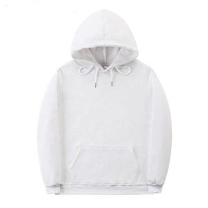 Sudadera con capucha de mezcla de algodón básica personalizada, fabricante de fábrica, precio al por mayor, sudadera de algodón, sudadera informal holgada desgastada para hombre - Product Image 4