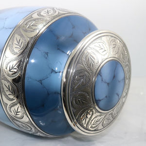 โกศเผาศพโลหะทันสมัยที่มีดีไซน์ปรับได้ตามต้องการเก็บขี้เถ้าเพื่อความปลอดภัย - Product Image 6