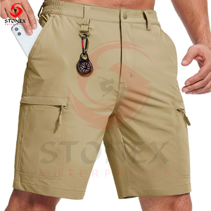 กางเกงขาสั้นคาร์โก้ยุทธวิธีแบบสั่งทำกันน้ำได้หลายกระเป๋าสำหรับผู้ชายกลางแจ้ง - Product Image 1