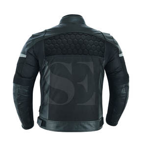 Chaqueta de cuero de moto para hombre de alta calidad nueva llegada chaqueta a prueba de viento de invierno para motociclistas - Product Image 5