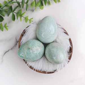 High Quality Blue Amazonite Egg <b>Crystal</b> Natural Quartz Madagascar for Holistic Spirituality Healing <b>Other</b> <b>Crystal</b> <b>Crafts</b> - Product Image 3