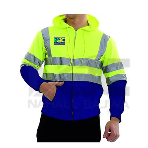 Sudaderas con capucha amarillas o naranjas de alta visibilidad personalizables con su logotipo Material de poliéster impermeable disponible con características impresas - Product Image 2