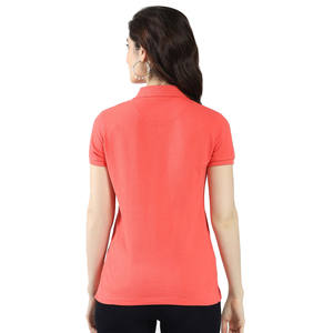 Polo de manga corta de color sólido estilo veraniego para mujer camisetas polo personalizadas para mujer camisetas polo con impresión personalizada - Product Image 4