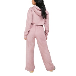 Conjuntos Deportivos de Algodón 100% con Lavado Ácido, Sudaderas con Capucha Corta y Pantalones Deportivos, Conjuntos Deportivos de Pakistán - Product Image 3