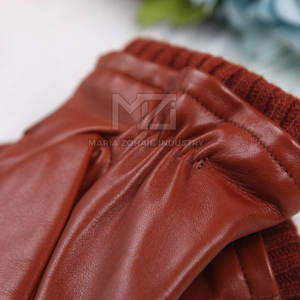 Gants en cuir pour homme, cuir véritable, doux, pour la conduite, saison hivernale, cuir véritable à vendre - Product Image 2