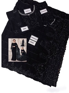 ชุดสาหรี่กะมีซผ้าชีฟองปักลายสไตล์อินเดีย-ปากีสถาน งานปักมือประณีต ดีไซน์ทันสมัย เหมาะสำหรับงานปาร์ตี้ ขายดีประจำปี 2023 - Product Image 2