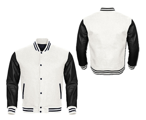 Veste pour homme Léger Unisexe sur mesure Nouveau design 2025 Vente en gros Vestes universitaires en cuir de laine de qualité supérieure OEM - Product Image 1