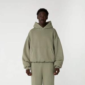 เสื้อฮู้ดผู้ชายแบบสวมหัวสำหรับฤดูหนาว ลายตัวอักษร กระเป๋าจิงโจ้ ผ้าฝ้าย 100% ป้องกันรอยยับ ระบายอากาศดี สวมใส่สบาย เหมาะสำหรับกิจกรรมกลางแจ้ง ออกกำลังกาย ทรงหลวม - Product Image 5