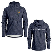 Active Tops Chaqueta ligera para correr de nailon 100% con capucha Cortavientos impermeable y transpirable