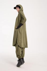 Survêtement de sport décontracté en molleton pour femmes musulmanes modestes, grande taille, 100% coton, vêtements de sport pour le jogging et l'entraînement - Product Image 3