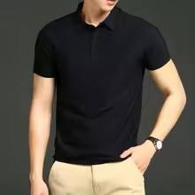 Alta calidad bajo OEM MOQ impresión personalizada bordado 220g Color sólido tallas grandes hombres Polos Premium Unisex secado rápido - Product Image 6