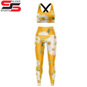 Soutien-gorge de gymnastique imprimé Leggings d'entraînement Ensemble de yoga grande taille Ensemble de veste de yoga grande taille pour femme - Product Image 5