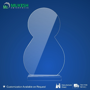 Trofeo Acrílico Grabado y Pulido de Alta Resistencia con Diseño Abstracto para Premios Corporativos y Reconocimiento a Empleados - Product Image 1