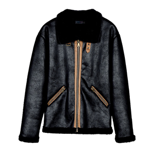 Chaqueta de Cuero Genuino Premium para Hombre, Corte Ajustado, Estilo Motero, Abrigo de Invierno, Ropa de Calle, Prenda Exterior Sostenible con Cierre Impermeable - Product Image 3