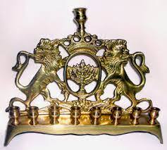 Elegant Design Brass Menorah Candle Holder Hanukkah Candle Stand Jewish <b>Lamp</b> Decorative Home Accent - Product Image 5