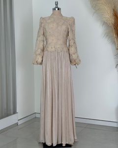 เดรสแม็กซี่เปิดไหล่ผ้าซาตินคู่บารมีสไตล์คอร์เซ็ตเสื้อท่อนบนลูกไม้หรูหราลายกระโปรงจีบไหลแบบวินเทจของตกแต่งงานปาร์ตี้ - Product Image 1