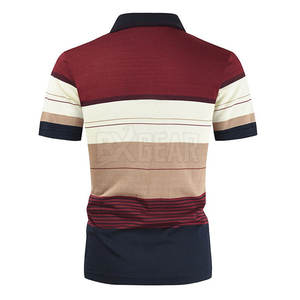 Cómoda camiseta Polo para hombre con cuello simple y estilo de botón Ajuste ligero Ideal para actividades diarias - Product Image 3