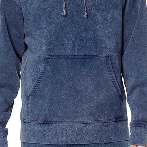 2025 hommes sweat à capuche personnalisé sweat uni surdimensionné sweats à capuche vierges en vrac coton pull Vintage pierre lavé à l'acide à capuche - Product Image 4