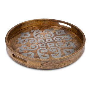Producto de artículos de cocina más vendido, bandeja de madera artesanal, proveedor de bandejas de madera de diseño personalizado al precio más bajo - Product Image 2