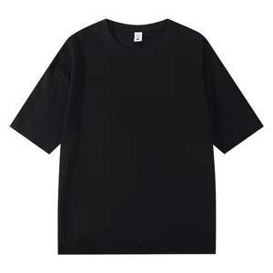Custom Men's Blank <b>Box</b> Cut Tee Shirt 250 300 Gsm Heavyweight 100% Cotton TShirt Oversize <b>Drop</b> Shoulder Boxy Fit Crop T-shirt Men - Product Image 2