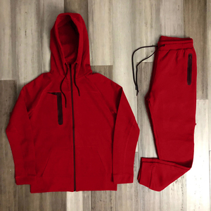 Chándal OEM personalizado de primavera para hombre con cremallera, chándal con logotipo personalizado, ropa de entrenamiento y jogging para hombre, conjunto deportivo de dos piezas para correr - Product Image 3