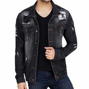 Nouvel arrivage Étiquette personnalisée de bonne qualité avec le meilleur prix/le meilleur élégant automne hiver hommes vestes jeans vieillis - Product Image 2