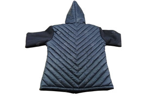 Chaqueta de Invierno Profesional de Alta Calidad para Hombre, con Capucha, Mangas de Tela de Lana, Cortavientos, Diseño de Burbujas en la Parte Delantera, Logotipo, Estilo Urbano - Product Image 3
