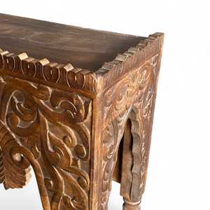 Handmade Traditional Mango Wood Console <b>Table</b> <b>Mirrored</b> Living Room Furniture for Entry Villa Hotel and Bedroom Use - Product Image 4