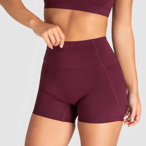 Ensemble de soutien-gorge de sport à une épaule avec short à coutures intégrées, à séchage rapide et respirant - Product Image 5